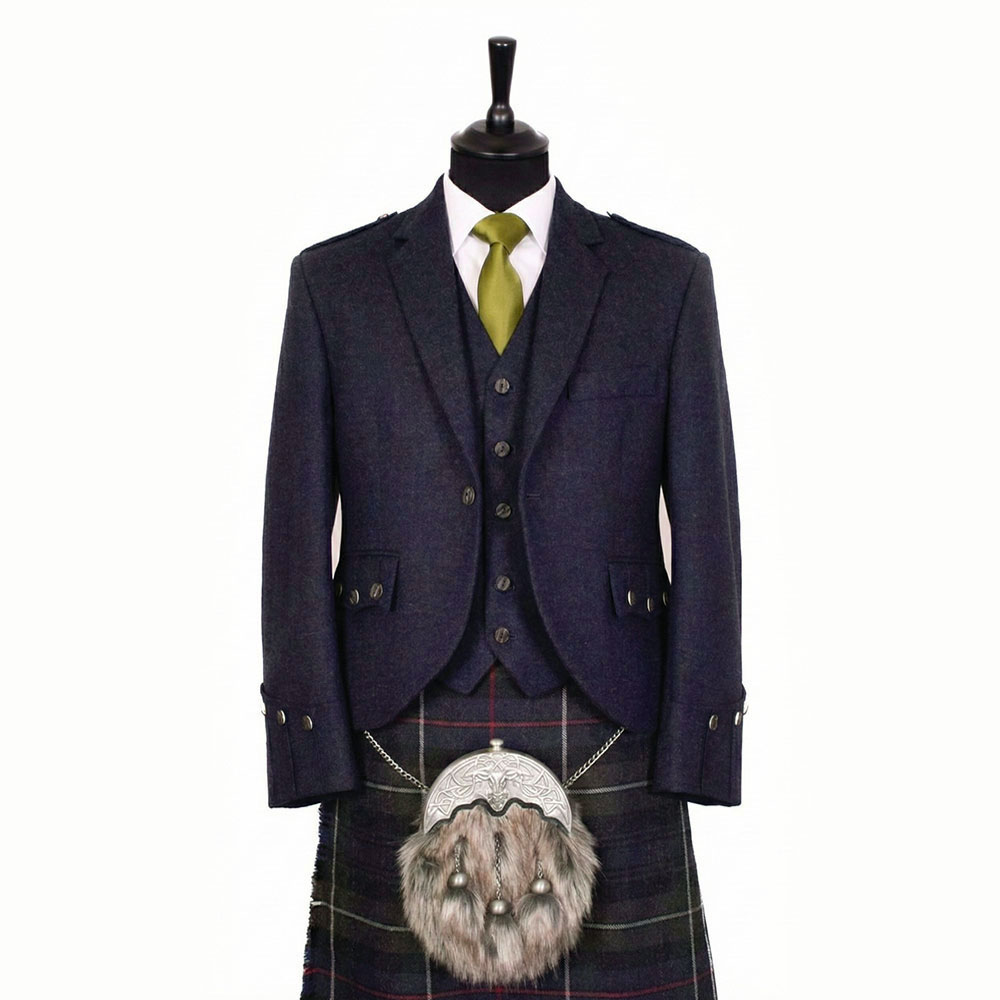 Argyll Tweed Jacket - Elgin Blue
