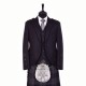 Braemar Tweed Jacket in Black Arrochar