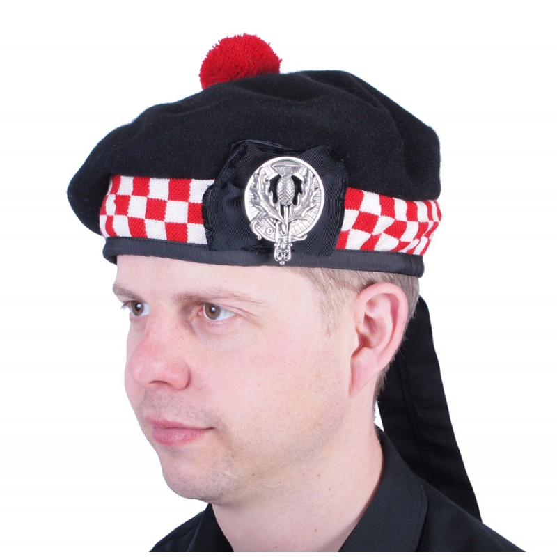 Balmoral Scottish Cap Name Balmoral Bonnet With Diced Pattern