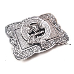 Clan Crest Celtic Knot Belt Buckle