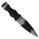 Sgian Dubh - Plain Handle with Stone Top