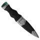 Sgian Dubh - Plain Handle with Stone Top